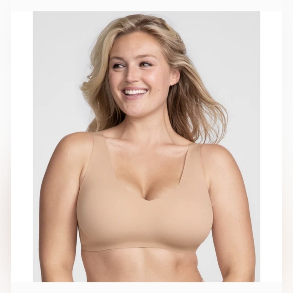 Honeylove Nude Seamless V-Neck Bra Size 1X